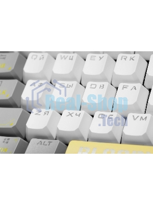 Клавиатура проводная A4Tech Bloody S87 Energy (S87 USB ENERGY WHITE) USB белый/желтый