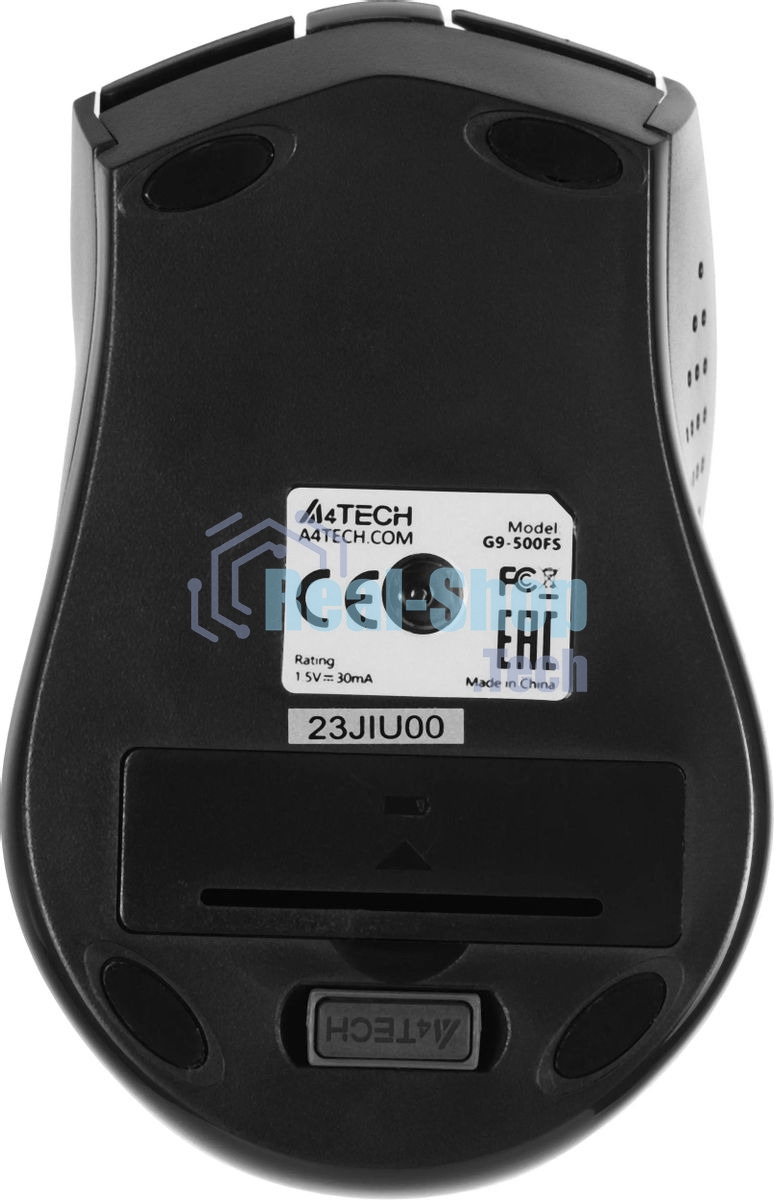 Мышь беспроводная A4Tech G9-500FS черный, 1200 dpi, радиоканал, USB, кнопки - 4