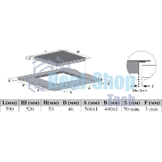 Индукционная варочная панель стеклокерамическая Weissgauff HI 644 Flex Premium