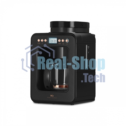 Кофеварка капельная BQ CM7001 Black-Rose Gold со встроенной кофемолкой, исп. кофе - молотый/зерновой, 0.6 л, 600 Вт.