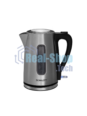 Чайник электрический Scarlett SC-EK21S13 1.7л. 2200Вт серебристый/черный корпус: металл/пластик