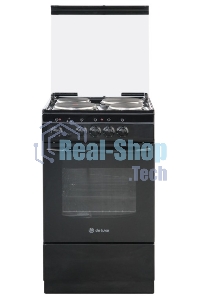 Плита электрическая De Luxe 5004.13э (кр)-001 черный, конфорок 4 шт, духовка 43 л, 50 см x 85 см x 50 см
