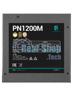 Блок питания Deepcool/GamerStorm PN1200M, 1200Вт, 80 PLUS Gold, 135мм, модульный, черный