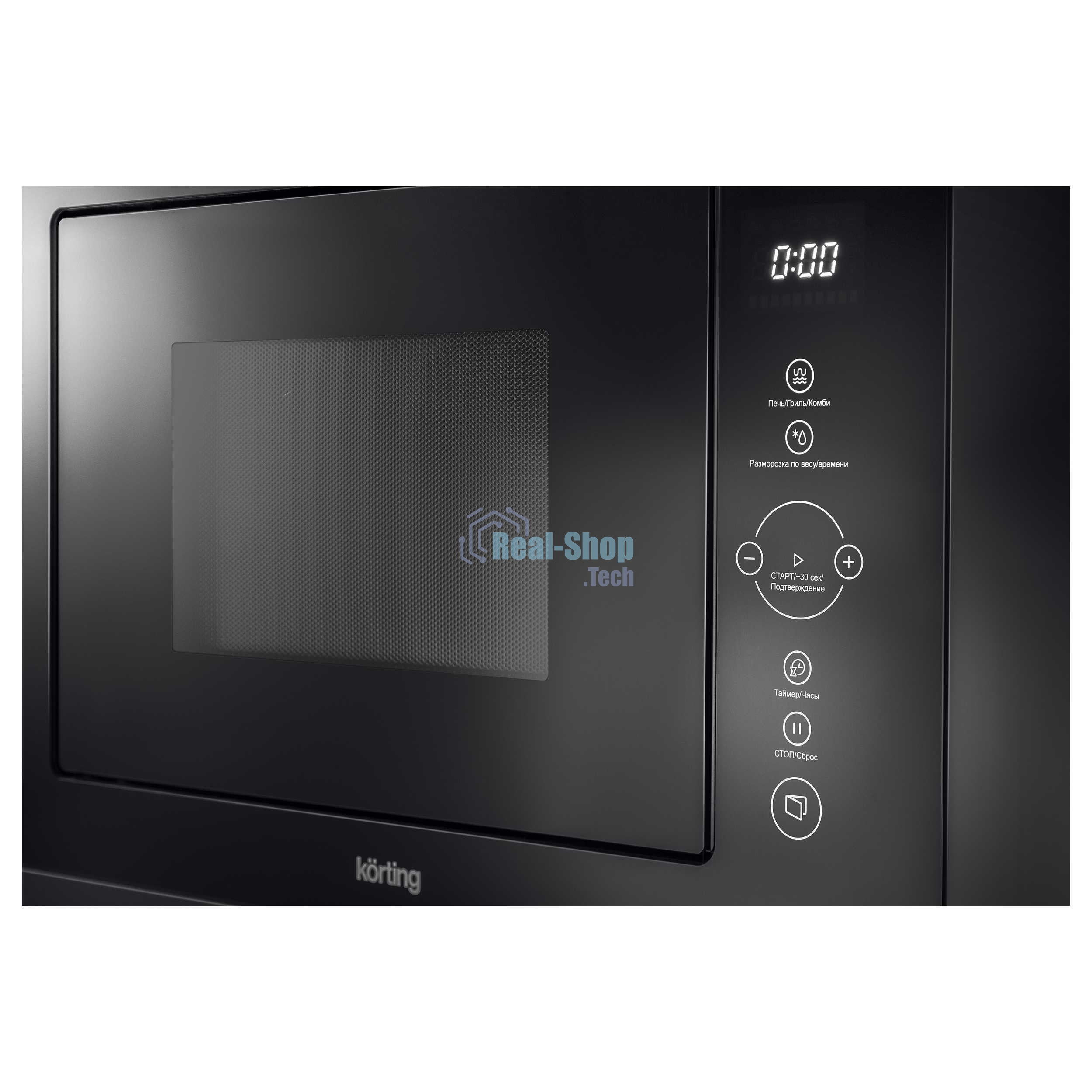 Встраиваемая микроволновая печь Korting KMI 825 TGN черный, 25 л, 900 Вт, переключатели - сенсор