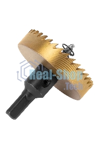 Коронка по металлу Denzel HSS, 60 мм, нитридтитановое покрытие