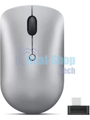 Мышь беспроводная Lenovo 540 светло-серый, 2400 dpi, радиоканал, USB-C, кнопки - 4