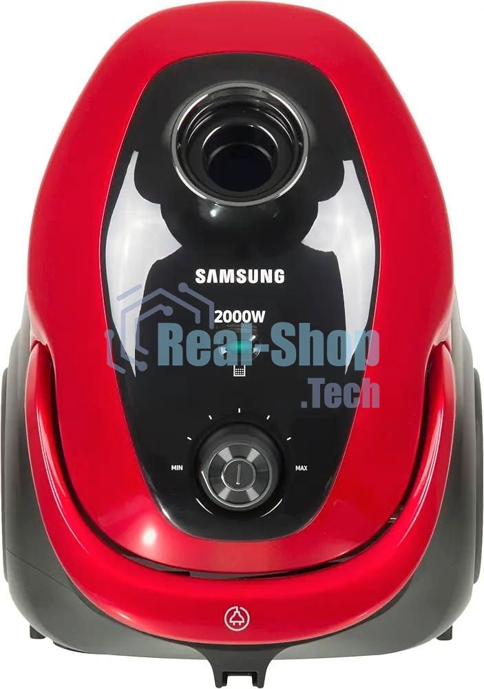 Пылесос Samsung VC20M257AWR красный, 460/2000 Вт, уборка сухая, пылесборник мешок 2.5 л