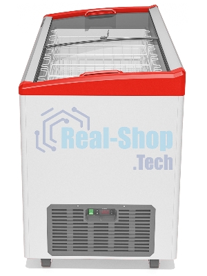 Морозильный ларь FROSTOR GELLAR FG 500 E, белый/красный, 450л, 5 корзин