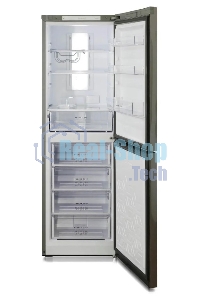 Холодильник Бирюса Б-I940NF нержавеющая сталь двухкамерный 210/130л морозилка снизу, No Frost