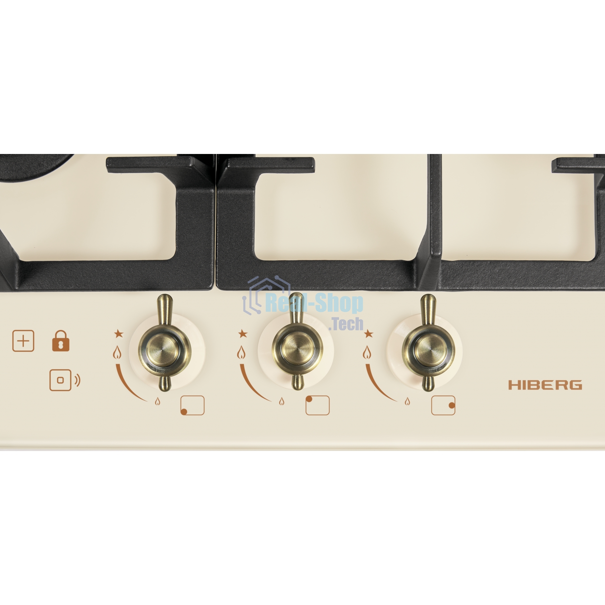 Варочная поверхность HIBERG VM 4535 Y, бежевый