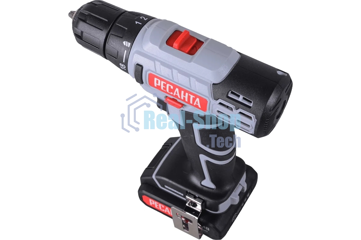 Дрель-шуруповерт аккумуляторная Ресанта ДА-14-2Л 75/14/3, Аккумуляторная, 14,4В