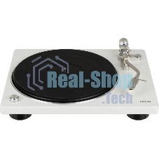 Проигрыватель винила Denon DP-400F, частично автоматический, белый