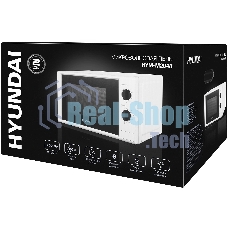 Микроволновая печь Hyundai HYM-M2048 белый, 20 л, 700 Вт, переключатели - поворотный механизм