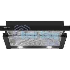 Вытяжка телескопическая HOMSair Flat 60 черный, 60 см, 520 куб. м/ч, 47 дБ