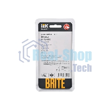 Рамка 2-местная IEK BRITE РУ-2-2-БрД стекло дымчатый