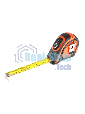 Рулетка PATRIOT MTA-7, автостоп, ударопрочный корпус, обрезиненная, 7,5м