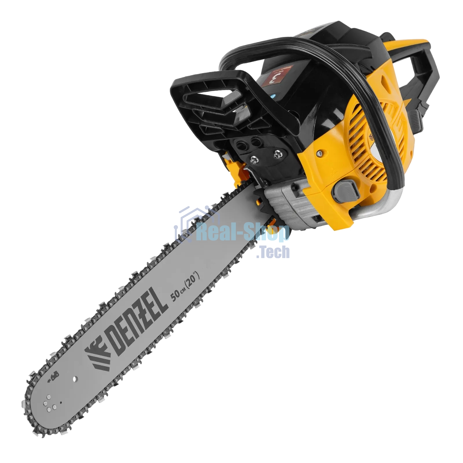 Пила цепная бензиновая Denzel DGS-5820, шина 50 см, 58см3, 4,1 л.с., шаг 0,325, паз 1,5 мм
