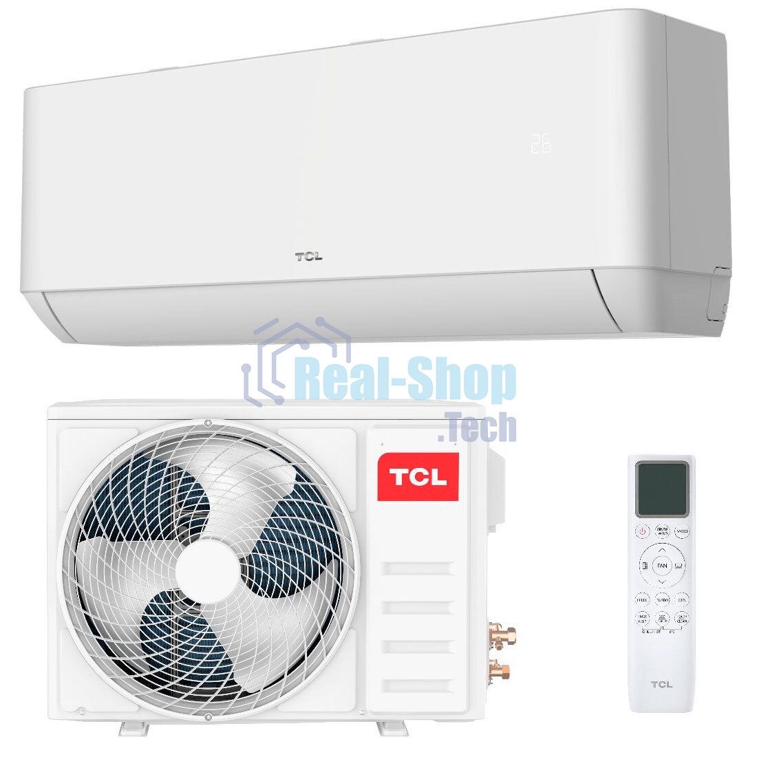Кондиционер сплит-система TCL TAC-TP07ONF/R 7000 BTU, 21 м², 25 дБ, охлаждение, обогрев, осушение, белый