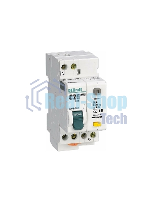 Выключатель автоматический дифференциального тока DEKraft ДИФ-102 16004DEK 1п+N 20А C 30мА тип AC