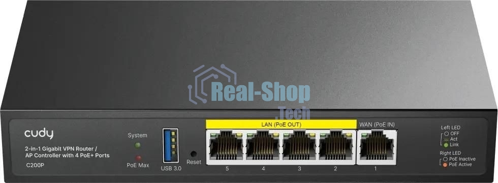 Контроллер Cudy C200P 10/100/1000BASE-TX