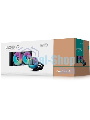 Система жидкостного охлаждения DeepСool LE240 V2 черный (R-LE240-BKAMMC-G-2)