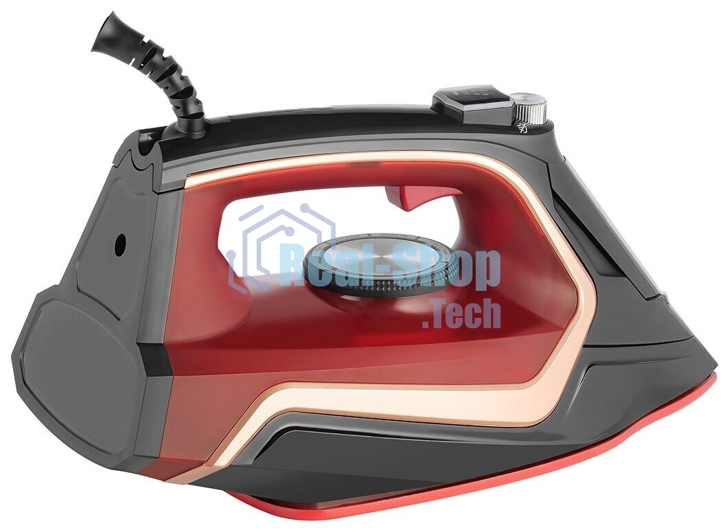 Утюг Centek CT-2313 RED 2600 Вт керамическая подошва, 350мл, паровой удар, самоочистка, капля-стоп