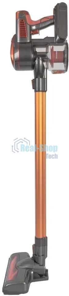 Пылесос вертикальный Endever SkyClean VC-301 черный/оранжевый, питание от аккумулятора, 75 Вт, уборка сухая, пылесборник 0,8 л