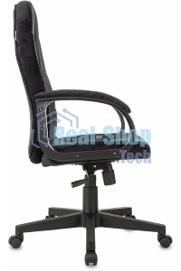 Кресло руководителя Бюрократ CH 002 Fabric черный Light-20 крестов. пластик