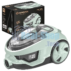 Пылесос Eurostek EVC-KP05С серый/бирюзовый, 400/2600 Вт, уборка сухая, пылесборник контейнер 2.5 л