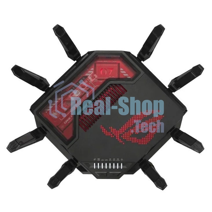 Маршрутизатор ASUS GT-BE19000, черный/красный, 90IG0850-MO9A0V