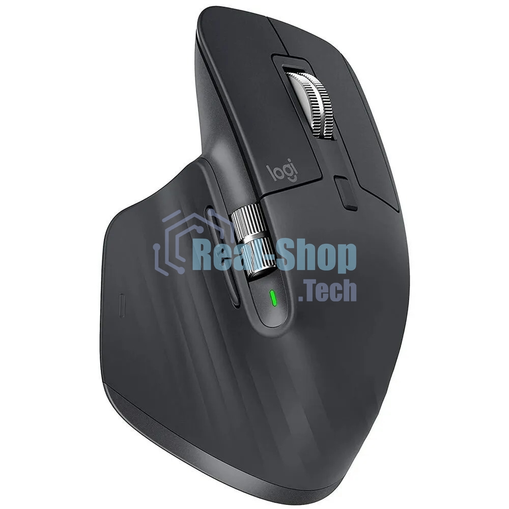 Мышь беспроводная Logitech MX Master 3s графитовый, 8000 dpi, радиоканал, Bluetooth, USB, кнопки - 7
