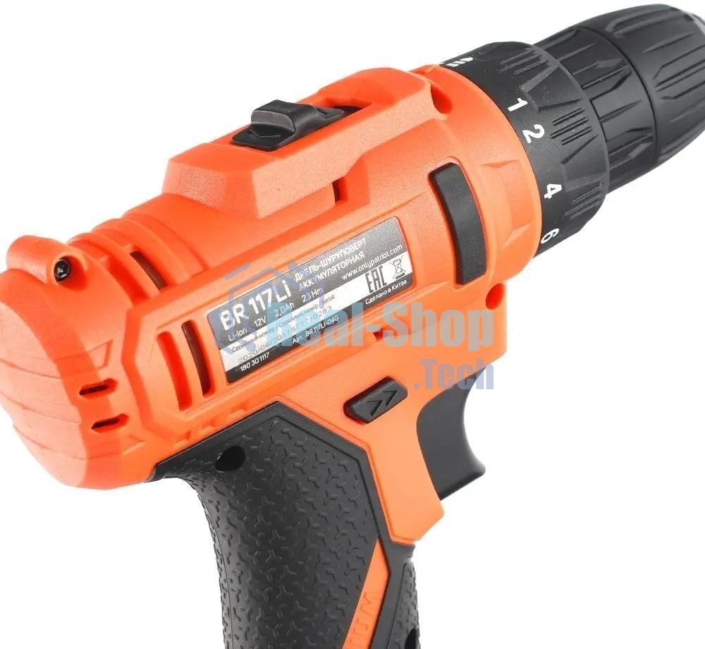 Дрель-шуруповерт аккумуляторная Patriot BR 117Li THE ONE, Аккумуляторная, 12В, 2 АКБ, Кейс