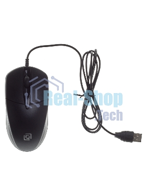 Мышь проводная Oklick 275M черный, 1000 dpi, USB, кнопки - 3