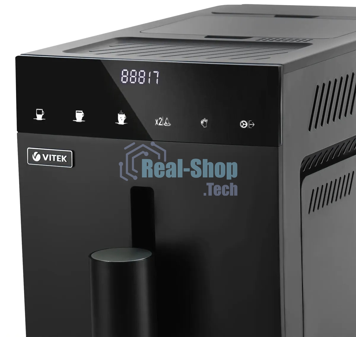 Кофемашина автоматическая Vitek Metropolis VT-8700 черный, зерновой кофе, 1.2 л, 1350 Вт, 20 Бар