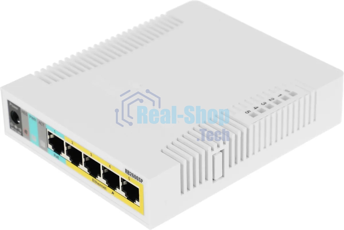 Коммутатор Mikrotik CSS106-1G-4P-1S 5PORT 1000M 1SFP