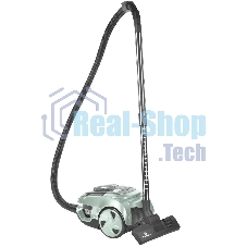 Пылесос Eurostek EVC-KP05С серый/бирюзовый, 400/2600 Вт, уборка сухая, пылесборник контейнер 2.5 л