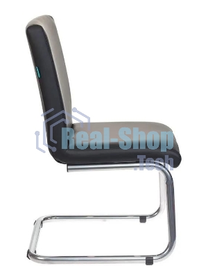 Кресло Бюрократ CH-250-V/BLACK черный, экокожа, 120 кг, механизм качания