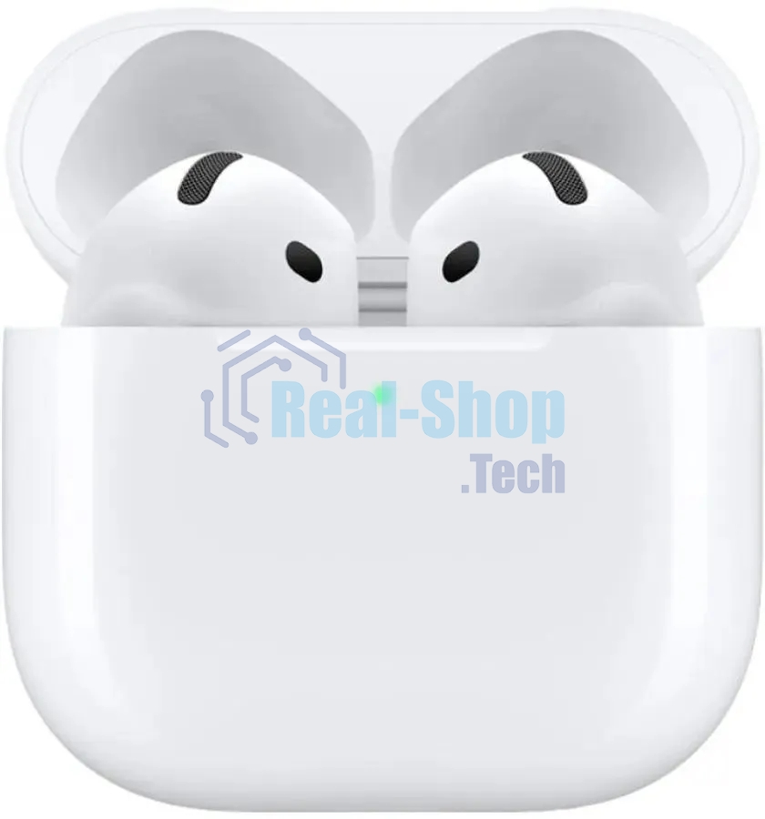 Гарнитура вкладыши Apple A3050 A3053 A3058 AirPods 4 белый беспроводные bluetooth в ушной раковине