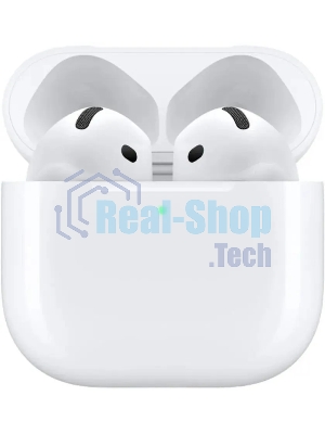 Наушники TWS Apple AirPods 4 (A3050/A3053/A3058) белый, вкладыши, Bluetooth, до 5 ч