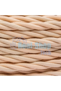 Провод ретро Bironi B1-434-719-50 3х1.5 матовый золото песочное (уп. 50 м)