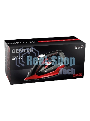 Утюг Centek CT-2359 красный/черный, 3000 Вт, 50 г/мин, 190 г/мин, 320 мл