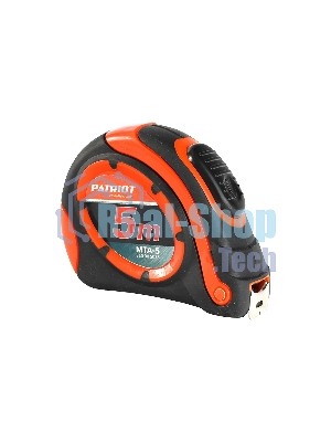 Рулетка PATRIOT MTA-5, автостоп, ударопрочный корпус, обрезиненная, 5м