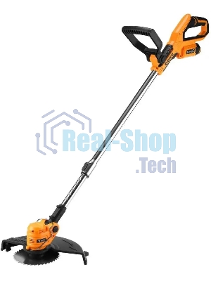 Триммер электрический Deko DKTR12 1х2.5Ач аккум. реж.эл.:леска/нож/диск