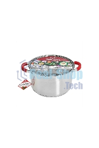 Кастрюля WEBBER BE-344/2 6,6 л, из нержавеющей стали со стеклянной крышкой