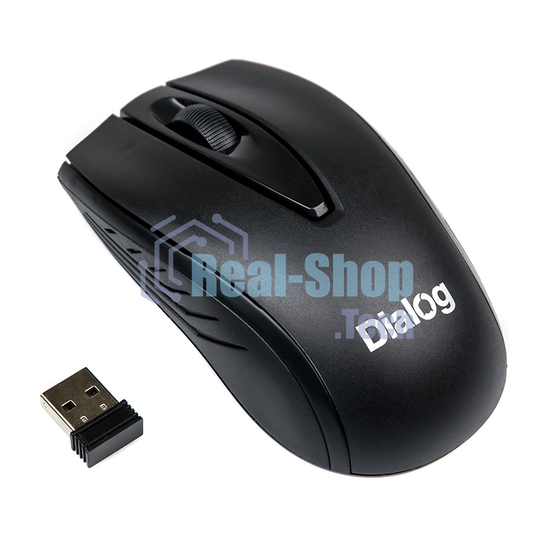 Мышь беспроводная Dialog Comfort MROC-17U черный, 1200 dpi, радиоканал, USB, кнопки - 3