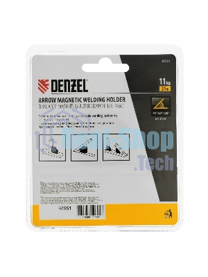 Фиксатор магнитный для сварочных работ Denzel усилие 25 LB