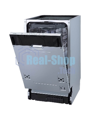 Посудомоечная машина встраиваемая Gorenje GV520D17S, загрузка 10 комплектов, стандартный мотор, регулировка верхней корзины по высоте, 3 корзины, кнопочное управление, звуковой сигнал завершения цикла, автооткрывание дверцы, половинная загрузка, полный AquaStop, энергоэффективность А+++, уровень шума 47 дБ, белый