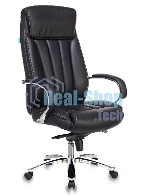 Кресло Бюрократ T-9922SL/BLACK черный, кожа