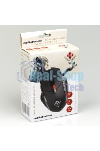 Мышь проводная Dialog MOG-11U Nakatomi Gaming - 6 кнопок + ролик, USB,черная