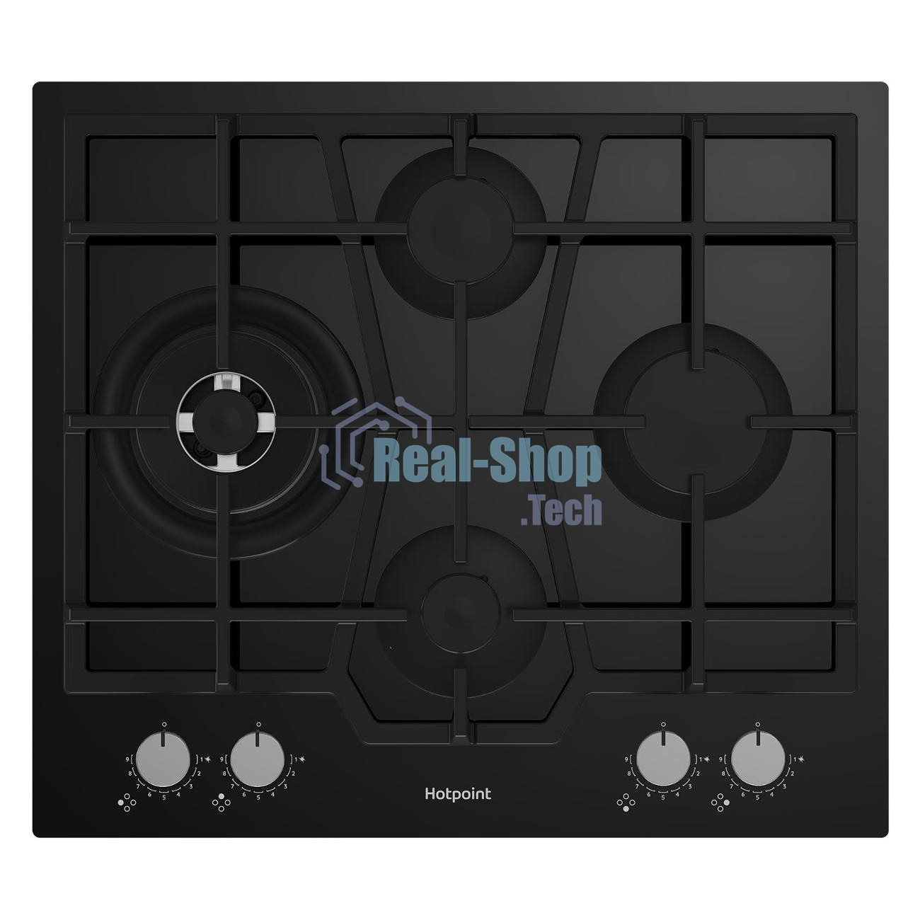 Встраиваемая варочная поверхность Hotpoint HGS 62FD/BK, независимая, черный